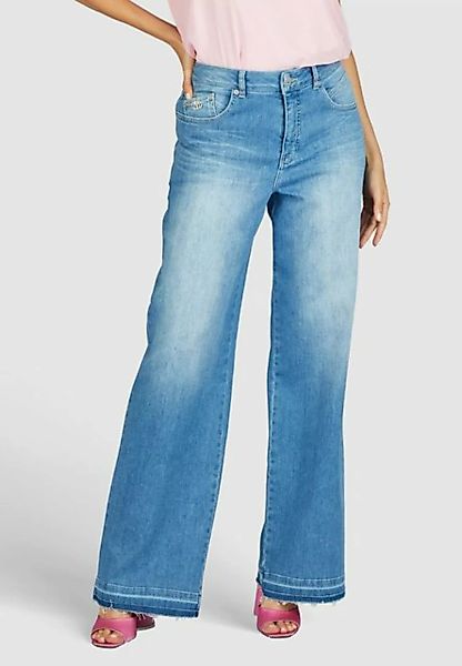 MARC AUREL Weite Jeans mit Kontrastsaum günstig online kaufen