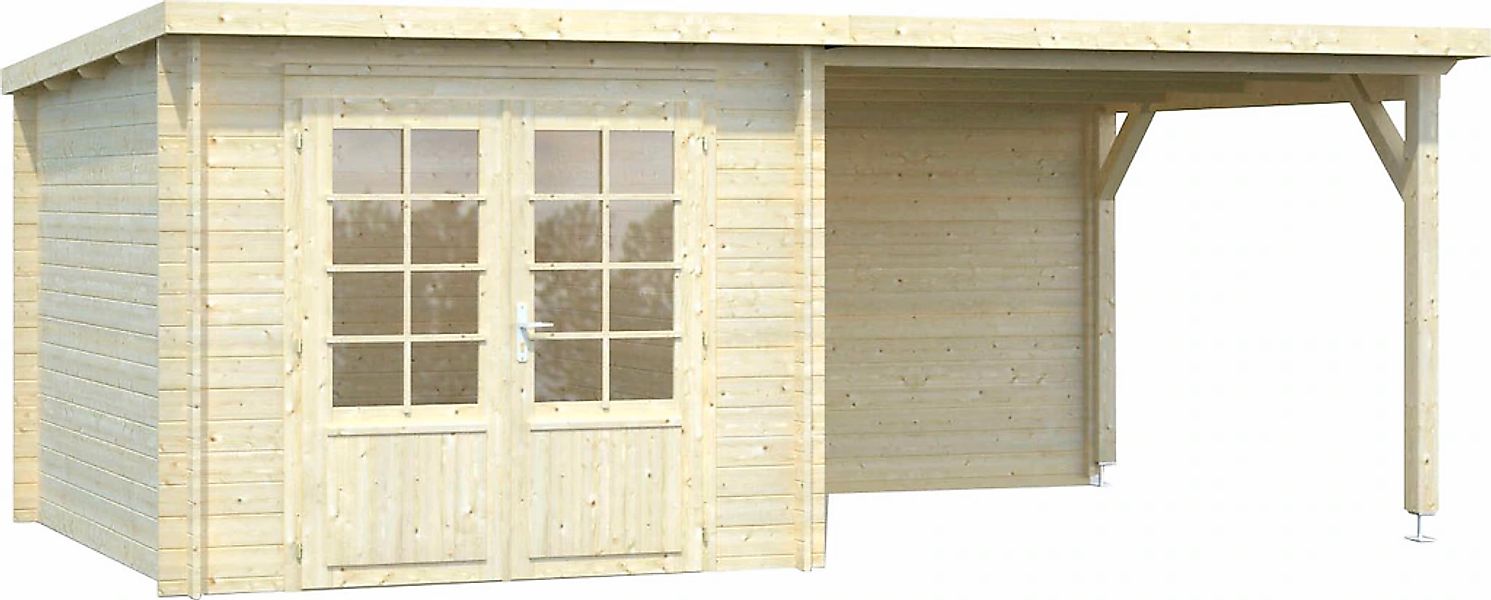 Palmako Gartenhaus "Ella" 6,9+8,2 m², mit Anbaudach günstig online kaufen