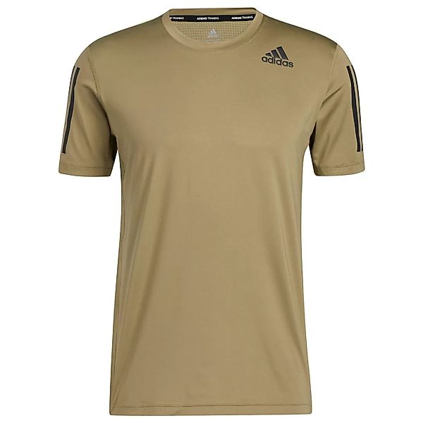 Adidas Tech-fit Ftd 3 Stripes Kurzarm T-shirt XS Orbit Green günstig online kaufen