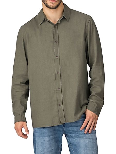 riverso Langarmhemd riverso Herren Leinen Hemd günstig online kaufen