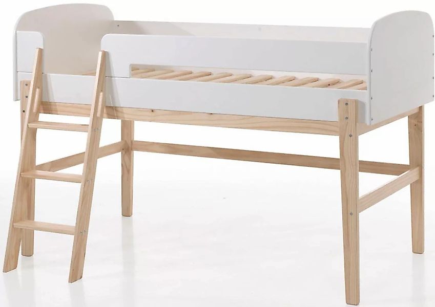 Vipack Hochbett "Kiddy", (Made in Europe), inkl. Lattenrost, MDF-Oberfläche günstig online kaufen