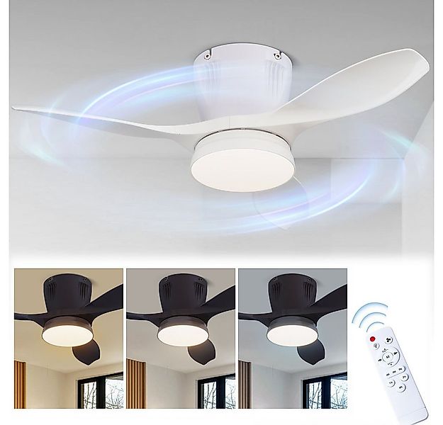 PRIISF Deckenleuchte 42W Deckenventilator mit Beleuchtung LED Deckenlampe L günstig online kaufen