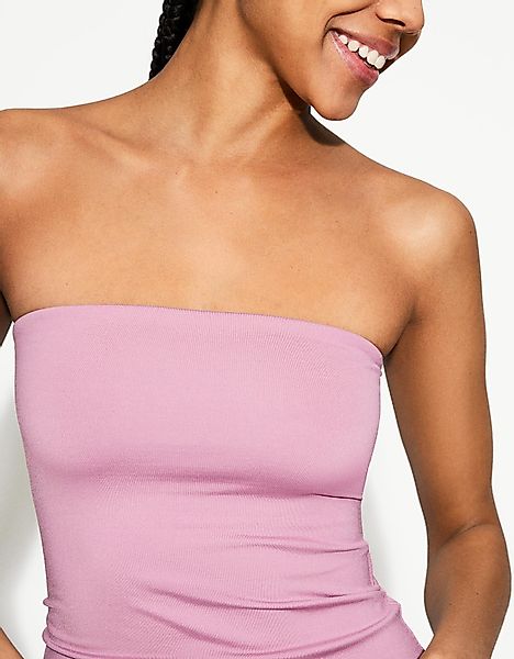 Bershka Bandeau-Top Damen M Rosa günstig online kaufen