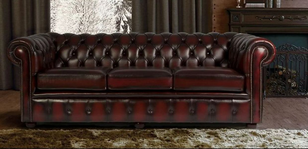 JVmoebel 3-Sitzer Chesterfield Design Luxus Polster Sofa Couch Sitz Garnitu günstig online kaufen