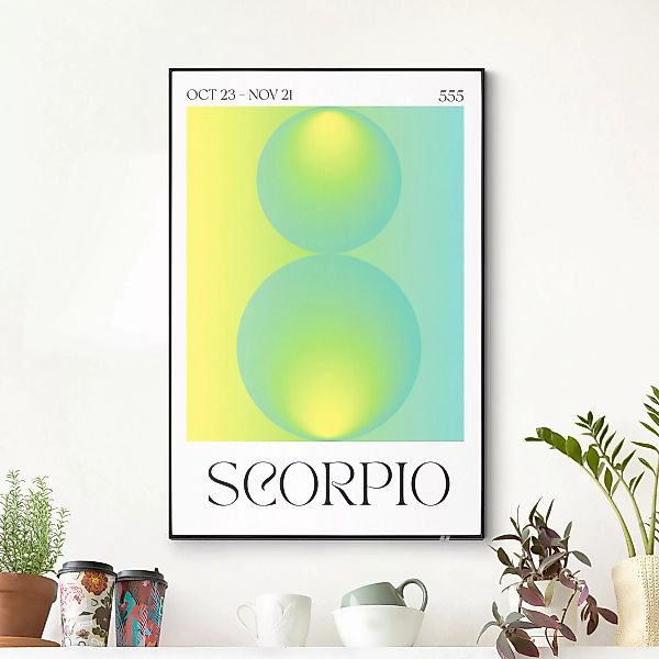 Wechselbild Skorpion - Neon Poster günstig online kaufen