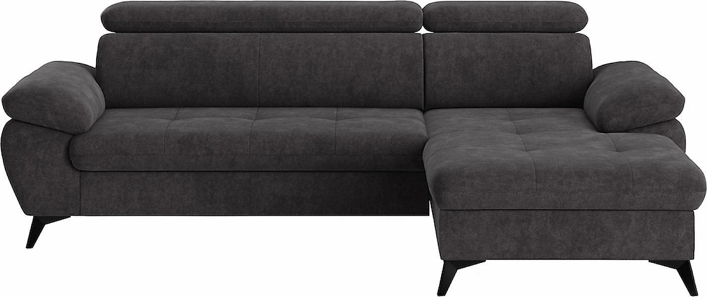 COTTA Ecksofa »Hudson L-Form« mit Kopfteilverstellung, wahlweise mit Bettfu günstig online kaufen