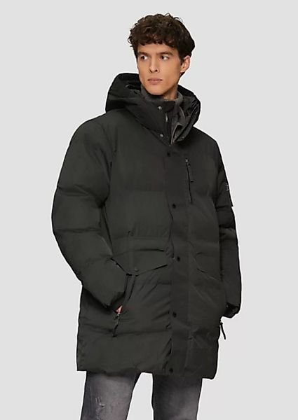 s.Oliver Allwetterjacke Wasserabweisender Puffermantel mit Zip-Details Tape günstig online kaufen