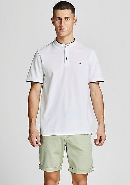 Jack & Jones Kurzarmshirt PAULOS MAO POLO mit kontrastfarbiger Kante am sch günstig online kaufen