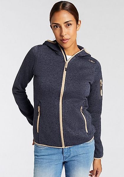 CMP Strickfleecejacke "KNITTED MELANGE HOODY WOMAN HOODY", (1 St.), mit Kap günstig online kaufen