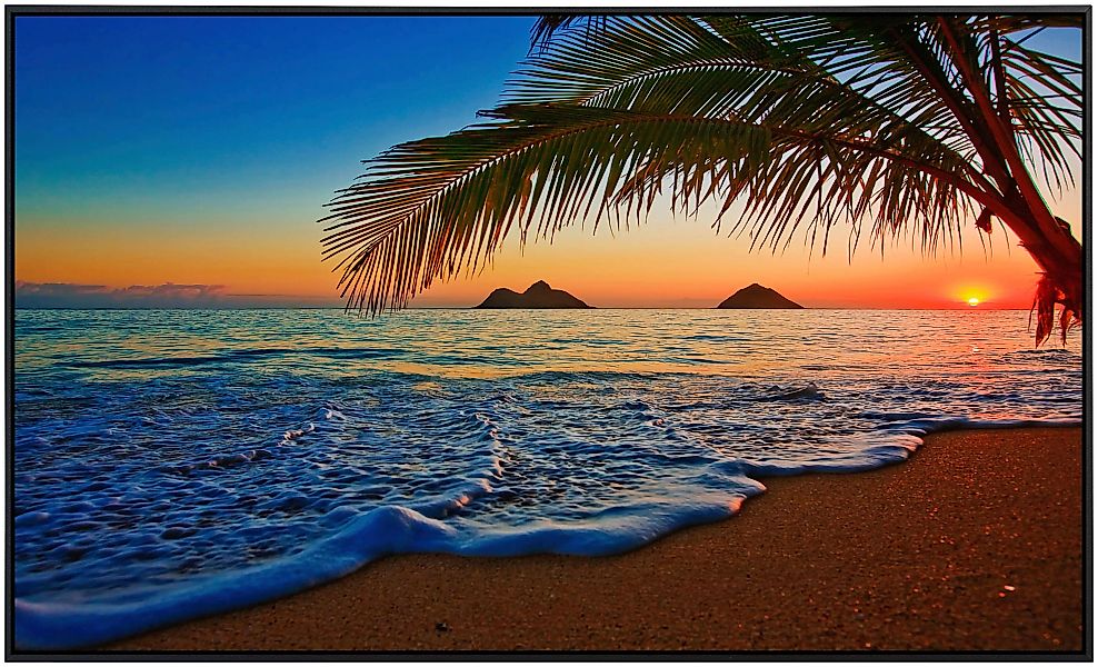 Papermoon Infrarotheizung »Lanikai Beach Hawaii«, sehr angenehme Strahlungs günstig online kaufen