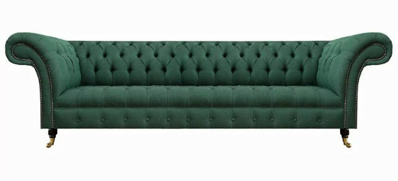 JVmoebel 4-Sitzer Polstermöbel Luxus Viersitzer Sofa Couch Grün Wohnzimmer günstig online kaufen