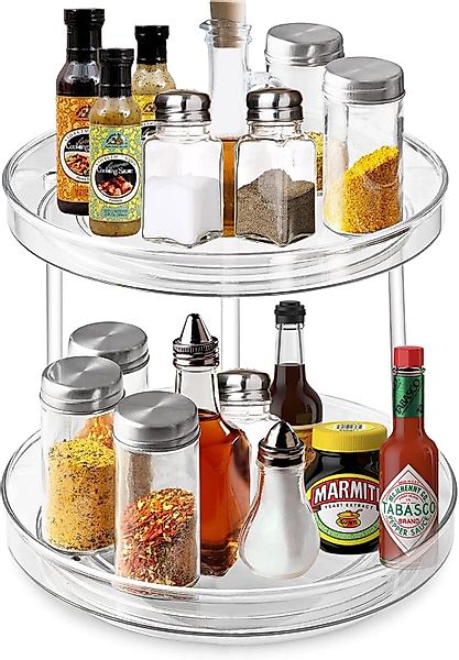Refined Living Gewürzregal 360° Drehbar 2-Etagen, günstig online kaufen