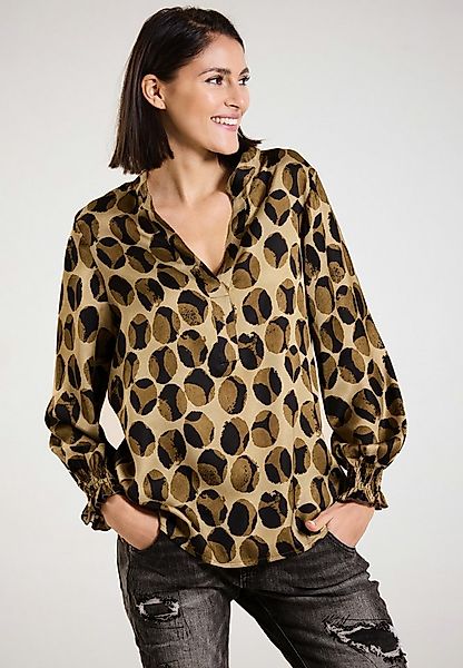 Andijamo-Fashion Schlupfbluse WILD DOT moderner Dot Print mit lässigem Schn günstig online kaufen
