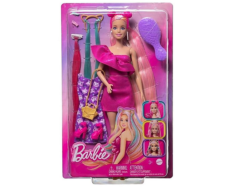 Mattel® Puppen Accessoires-Set Mattel JDC85 - Barbie - Haarspiel Puppe mit günstig online kaufen
