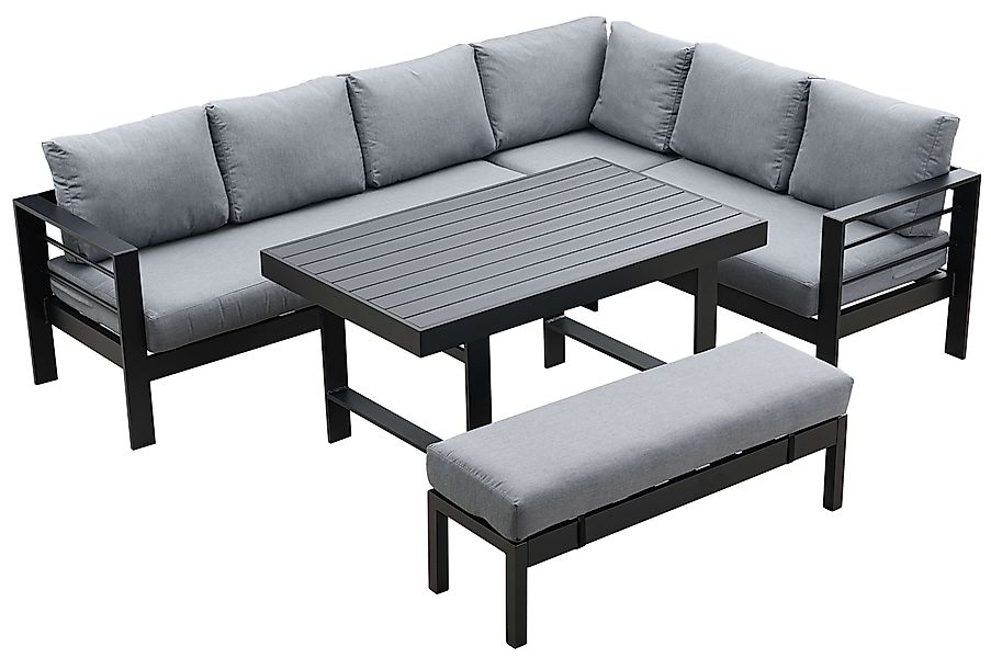 MeXo Gartenlounge-Set Lounge Gartenmöbelset aus Aluminium, günstig online kaufen