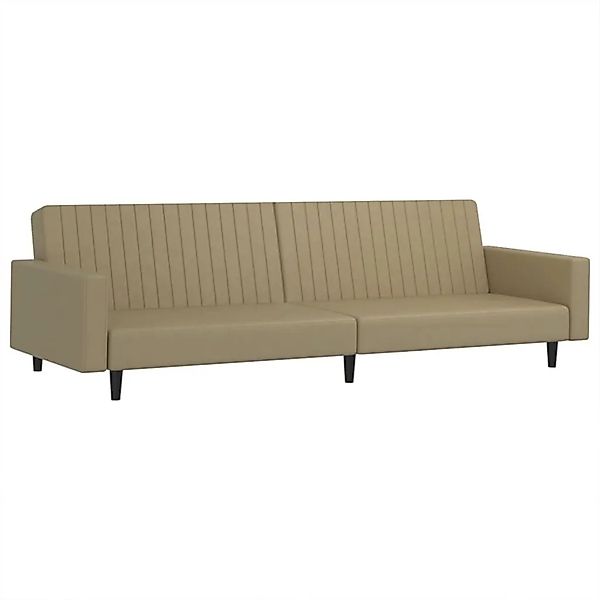 vidaXL Schlafsofa 2-Sitzer Cappuccino-Braun Kunstleder 375954 günstig online kaufen