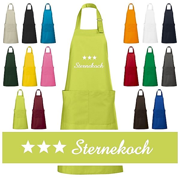 Schnoschi Kochschürze Hochwertige Küchenschürze mit drei günstig online kaufen