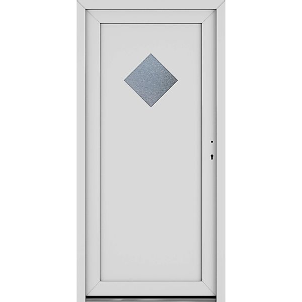 Roro Nebeneingangstür OKE 1151 Kunststoff 5FA Weiß 98 cm x 198 cm DIN R günstig online kaufen