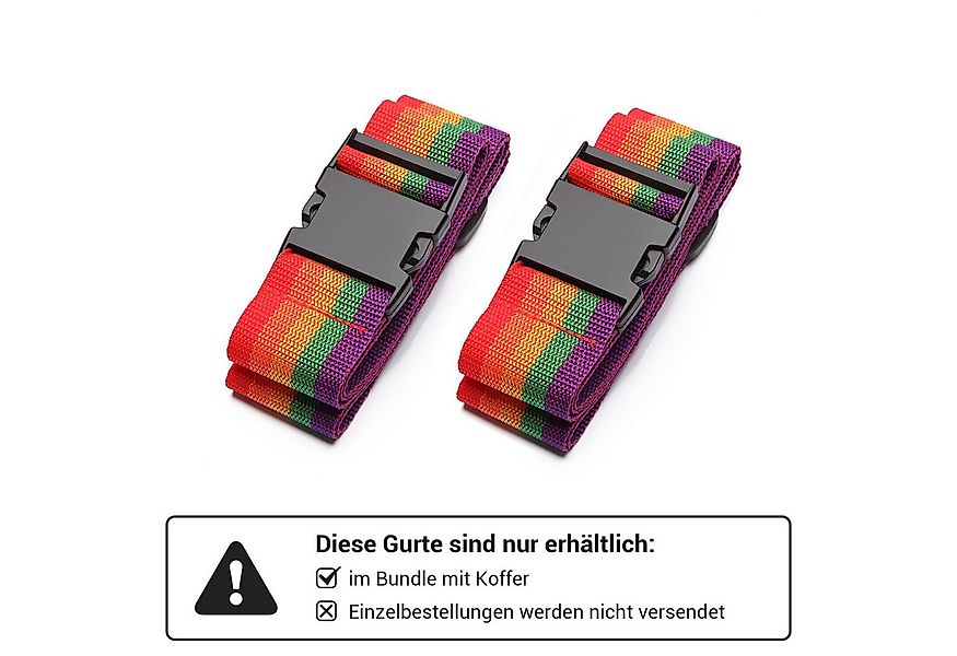 KONO Trolley Handgepäck Koffer Reisekoffer von ABS+PC Hartschalenkoffer günstig online kaufen