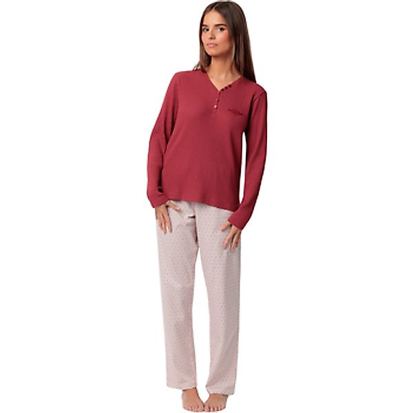 Admas  Kleider & Outfits Pyjama Hose Top Langarm Geometric Flower günstig online kaufen