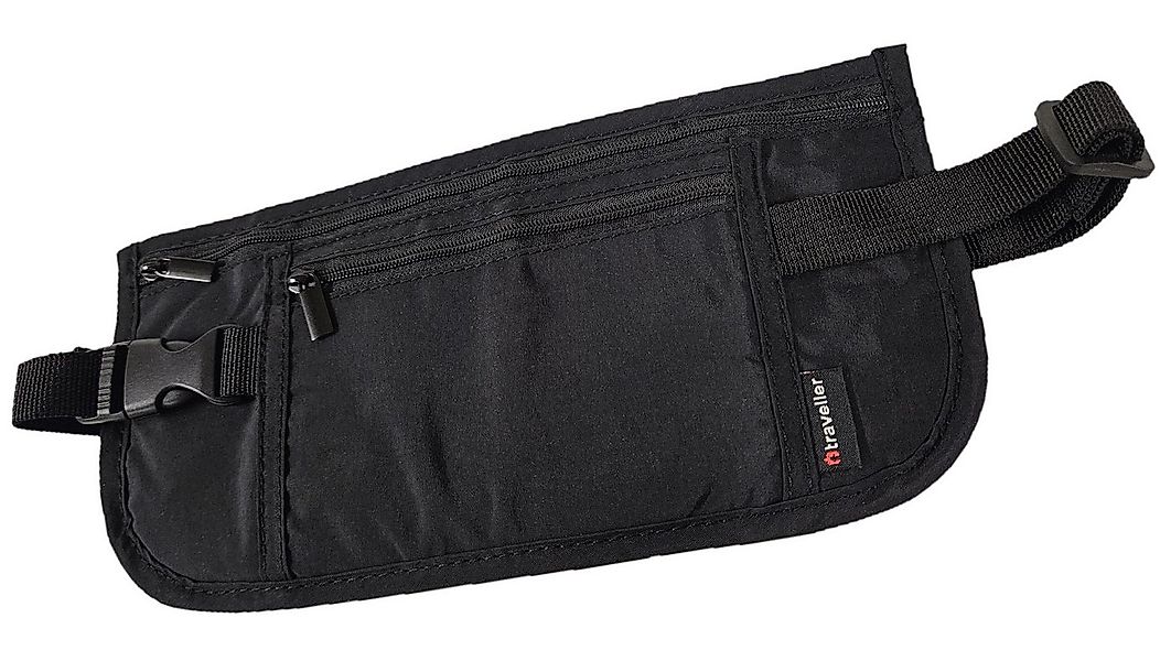 Traveller Bauchtasche Geldgürtel 2 Fächer Reisepass flach undercover Safe M günstig online kaufen