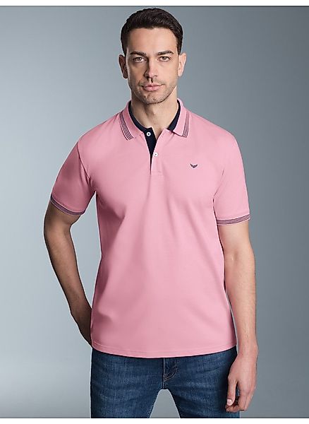 Trigema Poloshirt TRIGEMA Poloshirt mit kontrastfarbigen günstig online kaufen