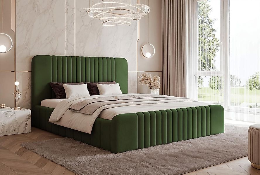 Compleo Polsterbett Doppelbett, Designer Polsterbett, elegantes günstig online kaufen