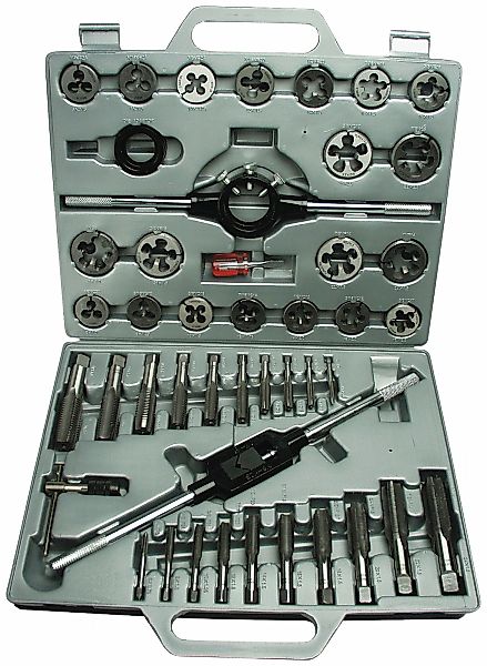 Brüder Mannesmann Werkzeuge Gewindeschneider Set, 45 Stk. tlg. im Koffer günstig online kaufen