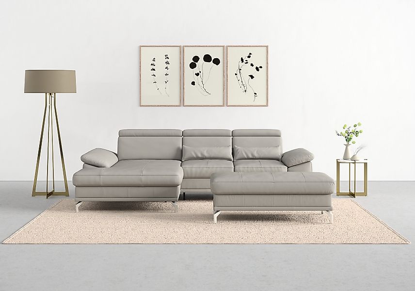 sit&more Ecksofa Cabrio L-Form, mit Sitztiefenverstellung, günstig online kaufen