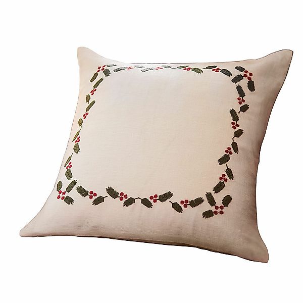 Mirabeau Weihnachtsfigur Kissenhülle Lenius leinen/rot/grün (kein günstig online kaufen