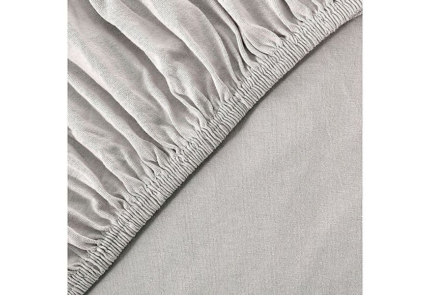 leevitex® Spannbettlaken Premium Spannbettlaken, 97% Mako-Jersey-Baumwolle günstig online kaufen
