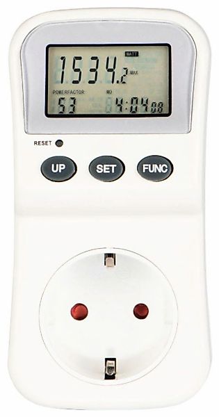 Hama Energiekostenmessgerät digitaler Stromzähler für Steckdose, mit LCD-An günstig online kaufen