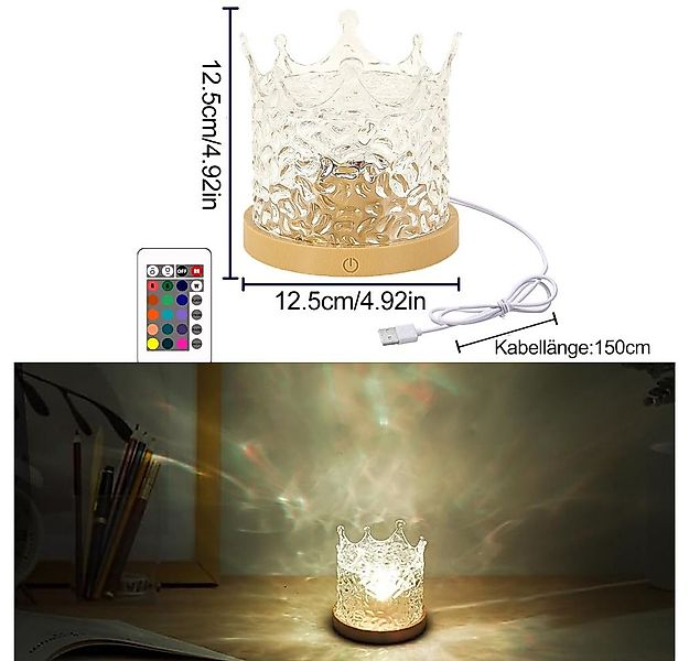 QUBEBU LED Nachtlicht Wasserwellen Lampe,LED Sternenhimmel Projektor Kinder günstig online kaufen