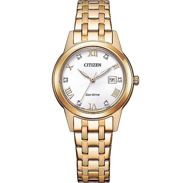 Citizen Solaruhr, Citizen Eco-Drive Damen-Armbanduhr Roségoldfarben FE1243- günstig online kaufen