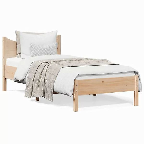 vidaXL Bett Massivholzbett ohne Matratze 75x190 cm Kiefernholz günstig online kaufen