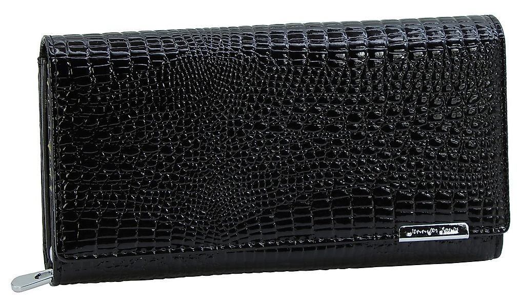 J JONES JENNIFER JONES Geldbörse Leder in Croco-Optik Großes Damen Portmone günstig online kaufen
