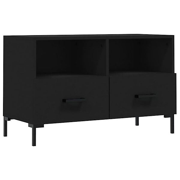 vidaXL TV-Schrank TV-Board Schwarz 80x36x50 cm Holzwerkstoff günstig online kaufen