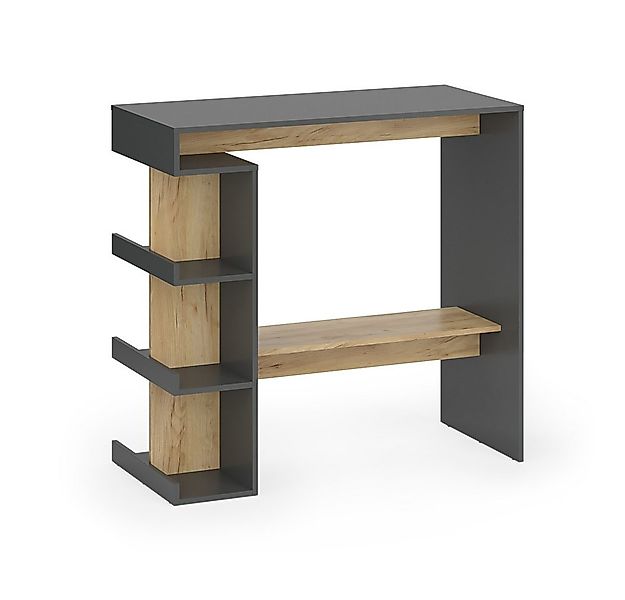Vicco Bartisch Dana, Anthrazit/Goldkraft Eiche/Goldkraft Eiche, 108 x 50 cm günstig online kaufen
