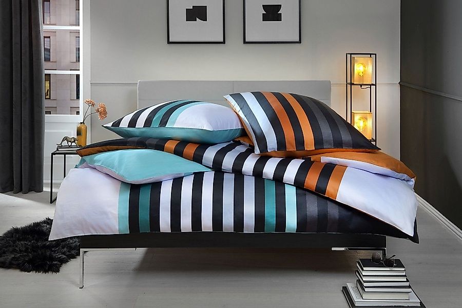 casa NOVA Bettwäsche MAJA, Wendebettwäsche, Blau, günstig online kaufen