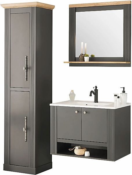 Home affaire Badmöbel-Set "WESTMINSTER, Bad im Landhausstil, 3-teiliges Bad günstig online kaufen