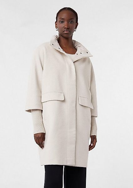 comma Funktionsmantel Outdoor-Mantel Mantel aus Wollmix mit Steppkragen günstig online kaufen