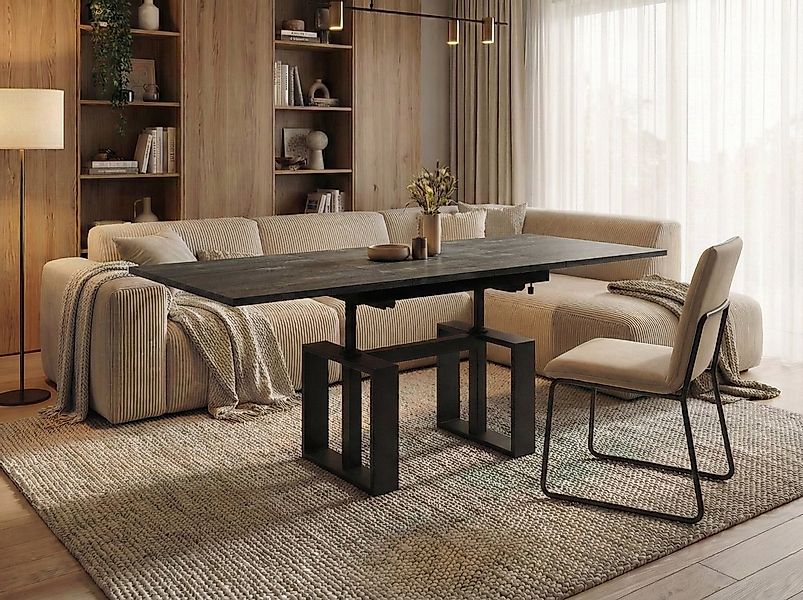 Endo-Moebel Couchtisch Empoli - ausziehbar 110-170cm und höhenverstellbar D günstig online kaufen