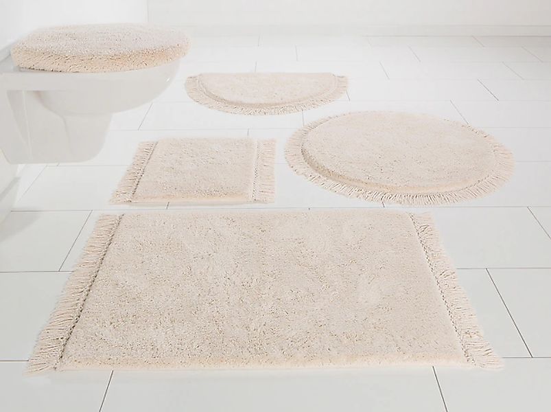 my home Badematte »Finca, Badvorleger, Badezimmer Teppich«, rutschhemmend b günstig online kaufen