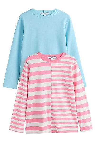 Next Langarmshirt 2er-Pack Langarmshirts mit Rundhalsausschnitt (2-tlg) günstig online kaufen