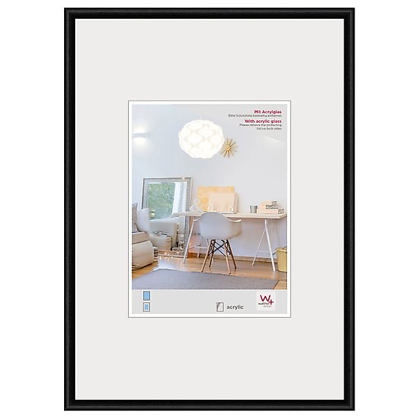 walther design New Lifestyle Kunststoff Bilderrahmen  Kunstglas 59,4X84 Sch günstig online kaufen