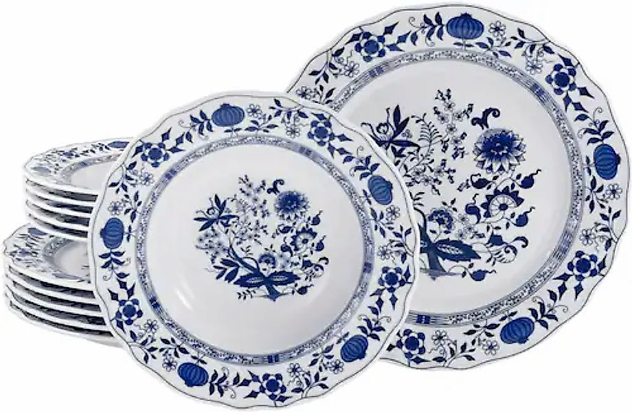 CreaTable Tafelservice »Flora Zwiebelmuster, Tafel-Service 12-tlg«, (Set, 1 günstig online kaufen