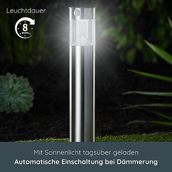 MeLiTec LED Solarleuchte Solar-Gartenleuchte, SO31, Tageslichtweiß, günstig online kaufen