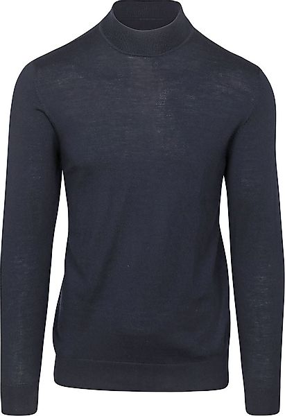 Profuomo Turtleneck Merino Pullover Blau - Größe S günstig online kaufen