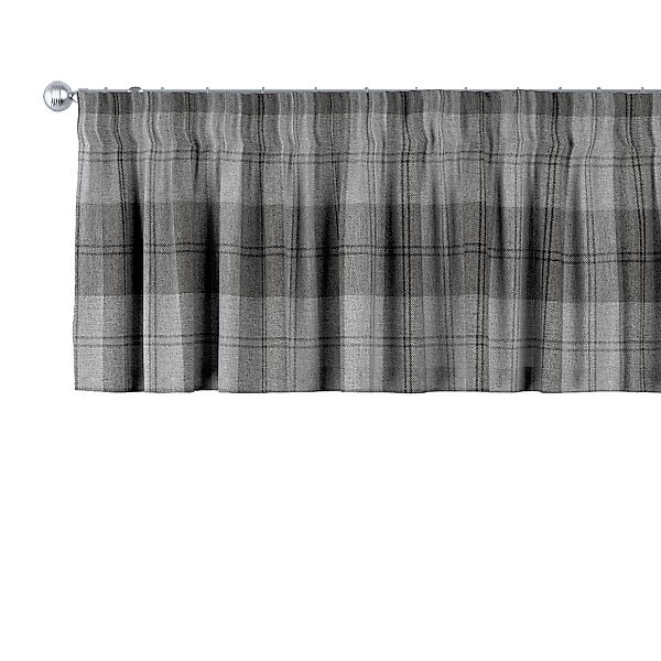 Kurzgardine mit Kräuselband, grau-anthrazit, 130 x 40 cm, Edinburgh (115-75 günstig online kaufen