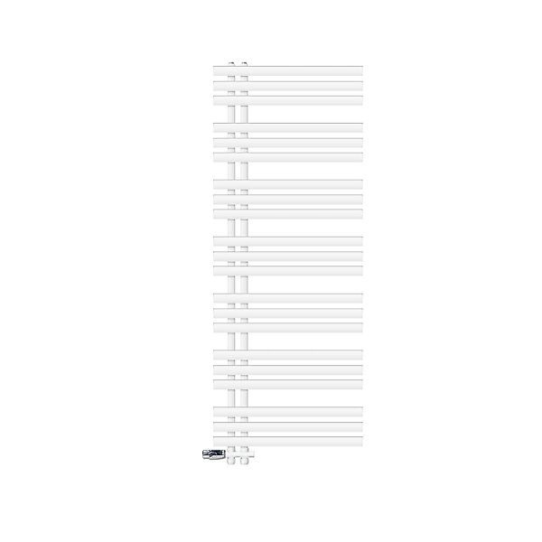 LuxeBath Badheizkörper Iron EM 600x1600 mm Weiß mit Thermostat Durchgang Bo günstig online kaufen